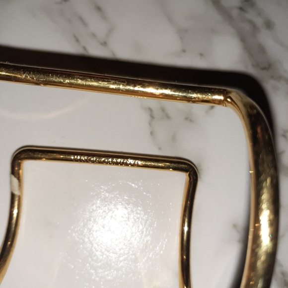 Vince Camuto black rose tone goldtone cuff bangle - Picture 3 of 3